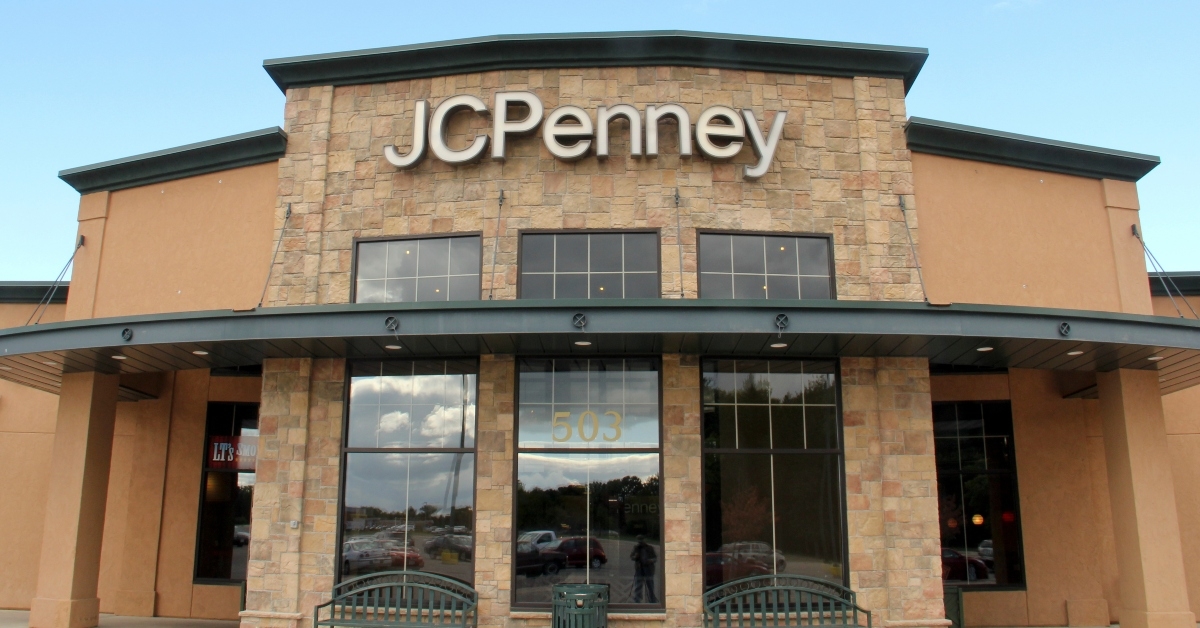 jcpenney sign on a store front