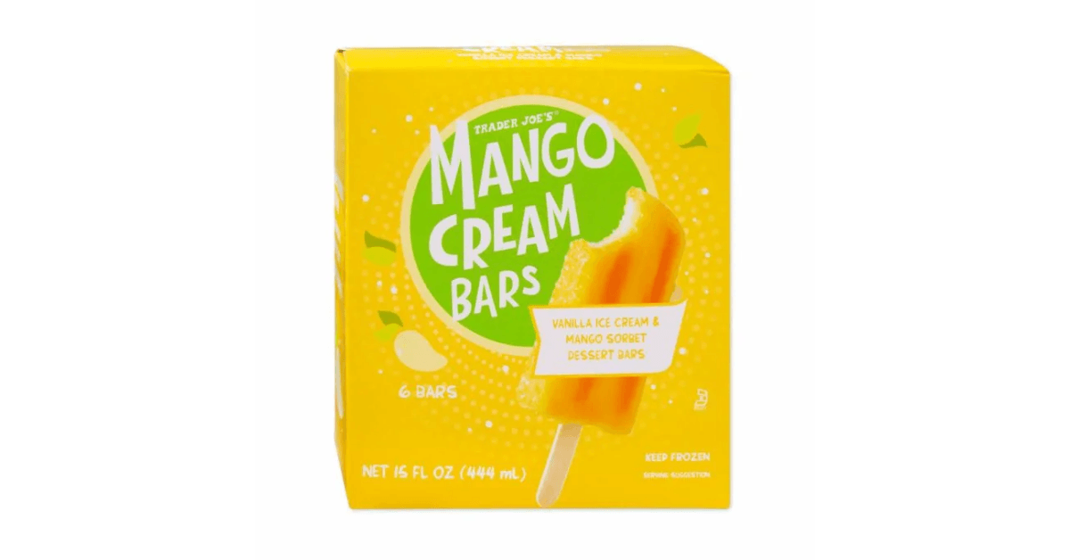 Mango cream bars from Trader Joe's