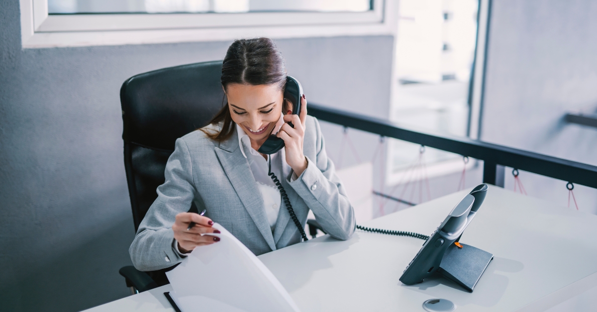 an assistant schedules a meeting