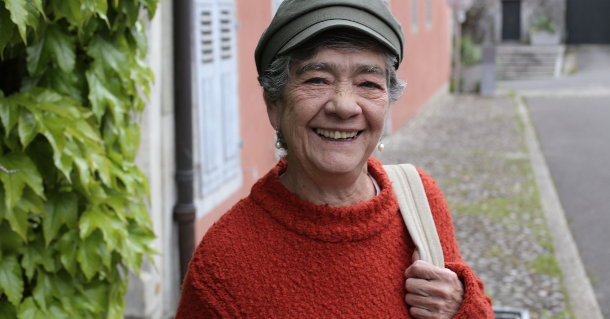 wise looking senior woman