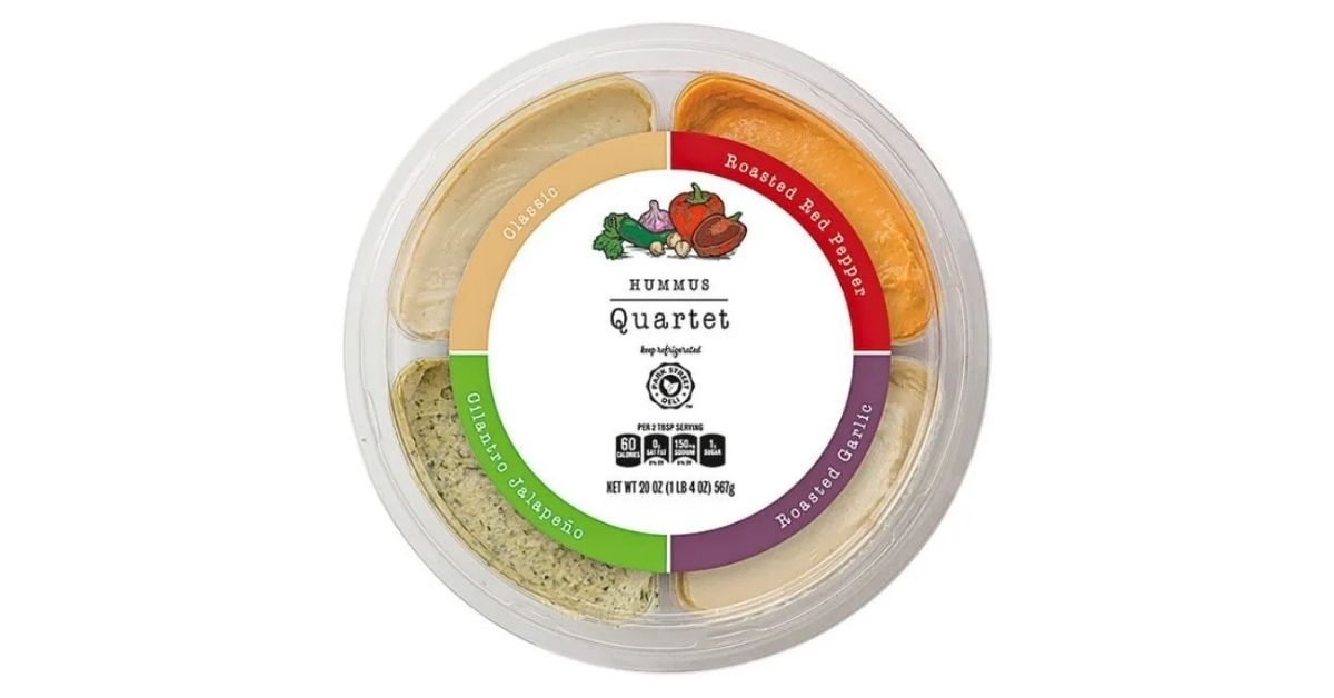 Aldi hummus quartet