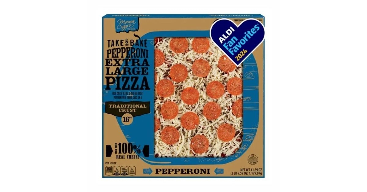 Aldi Mama Cozzi's 16-inch Pepperoni Deli Pizza