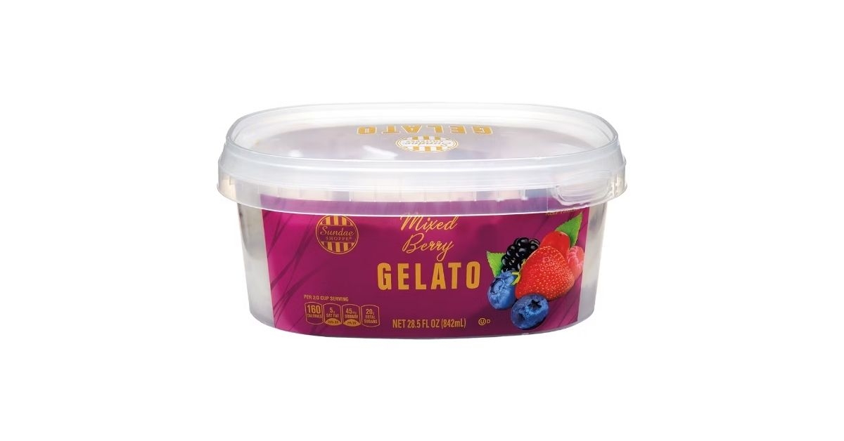 Aldi Sundae Shoppe Mixed Berry Gelato