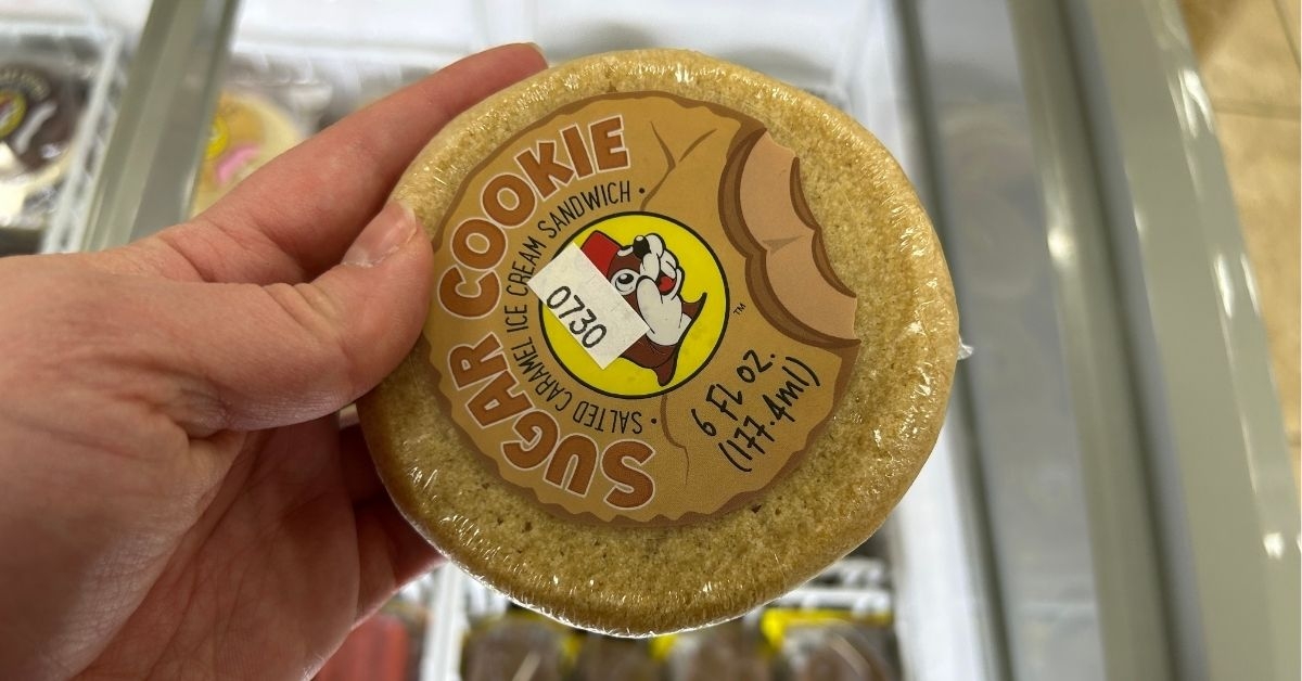 Buc-ee sugar cookie ice cream sandwich