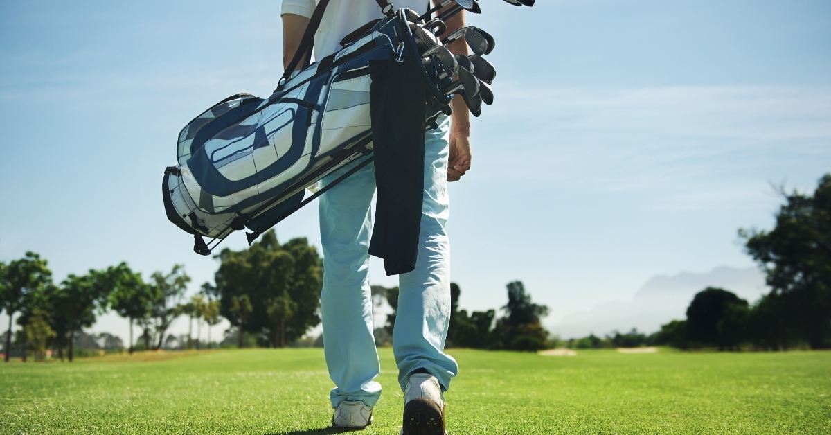 golf bag man