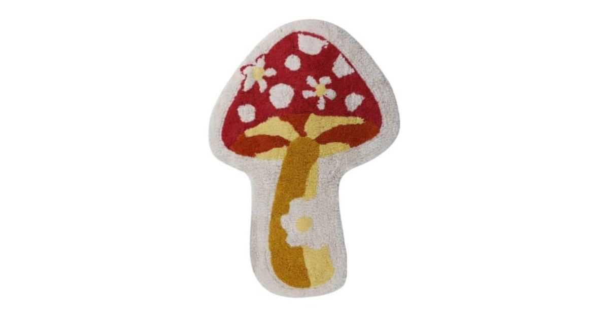 mushroom shaped rug