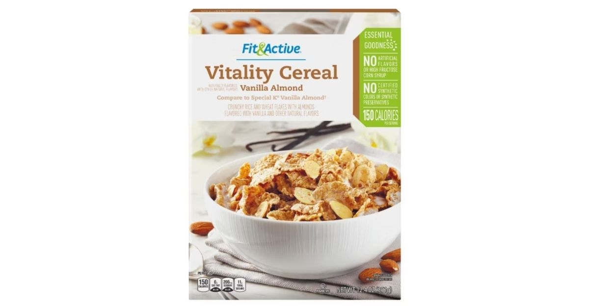 fit active vitality cereal vanilla almond