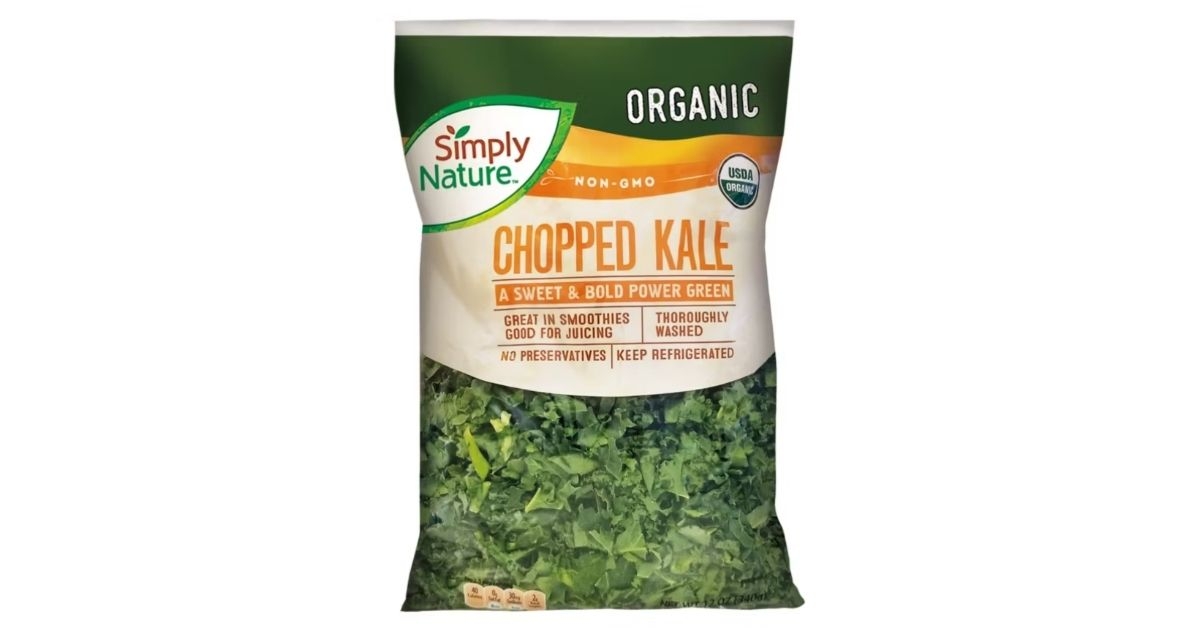 simply nature organic chopped kale