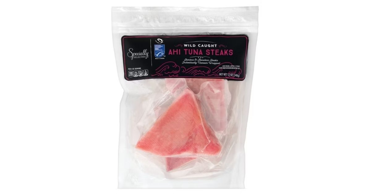 specially selected wild caught ahi tuna