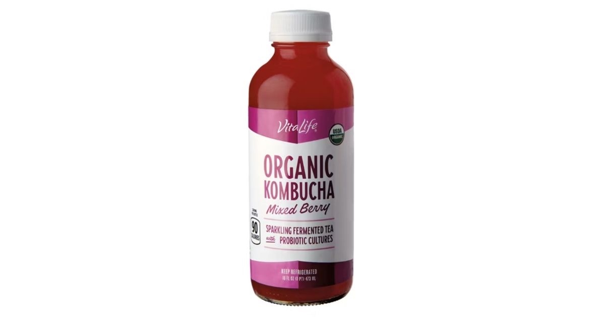 vitalife organic mixed berry kombucha