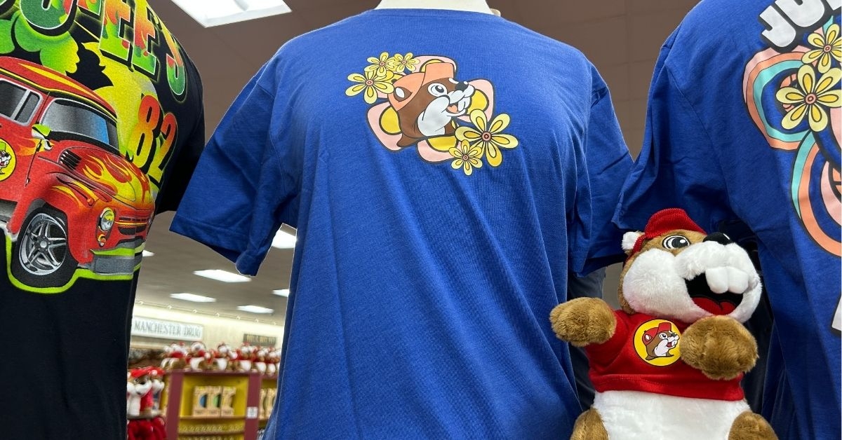 a blue spring t-shirt