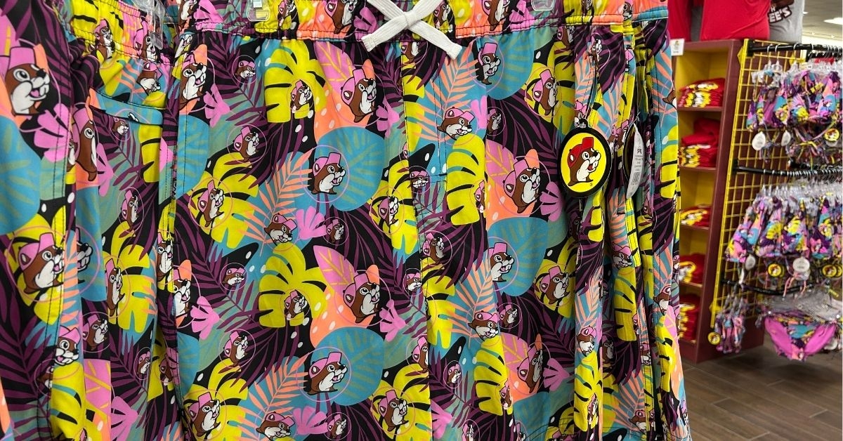 buc ees printed swing trunks