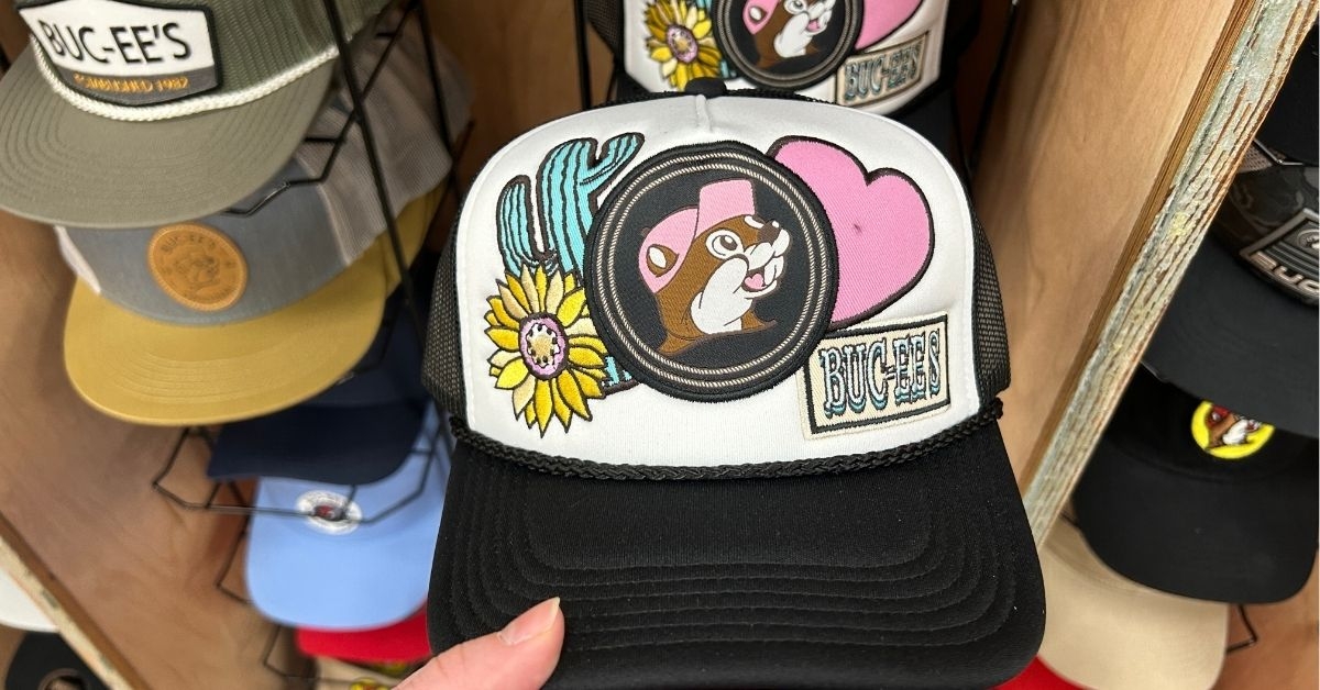 buc ees black trucker hat