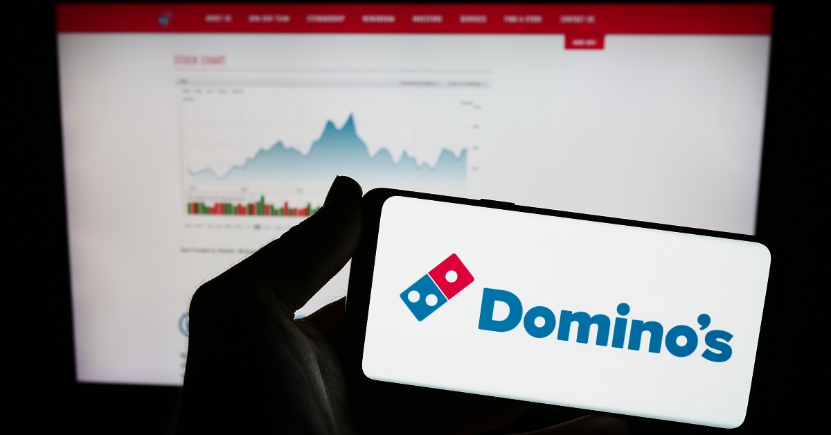 dominos pizza on screen