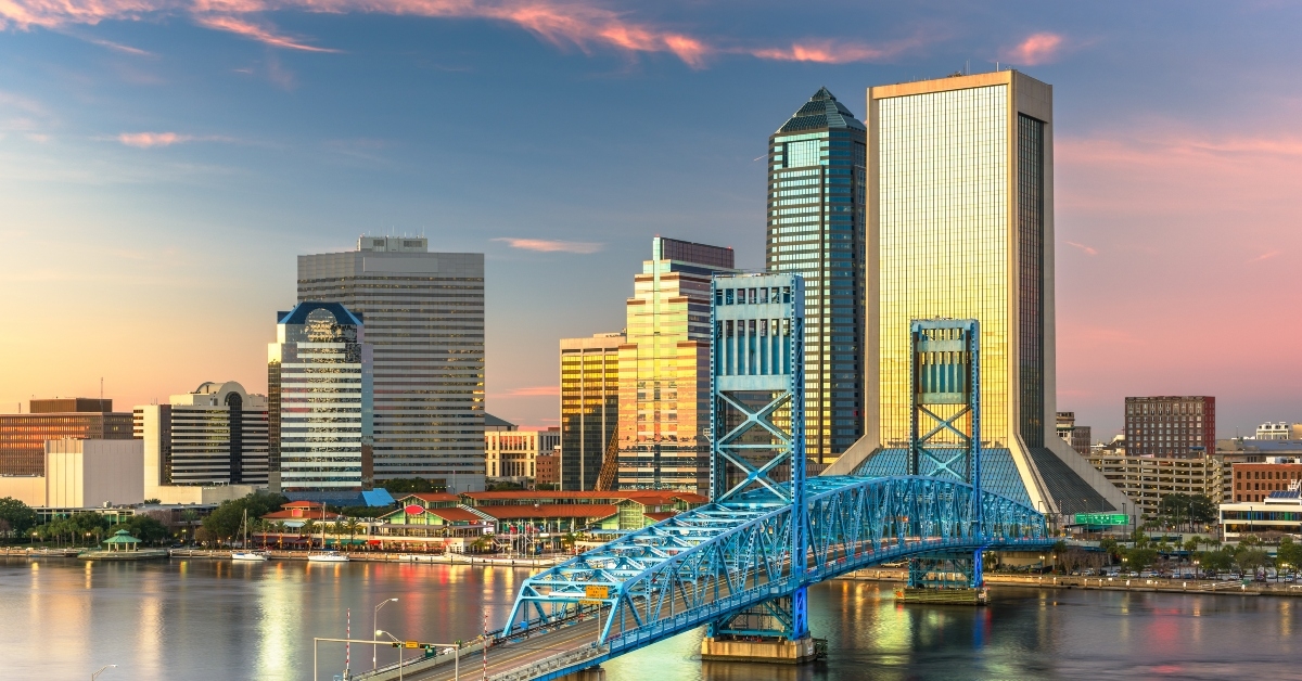 jacksonville florida usa downtown city skyline