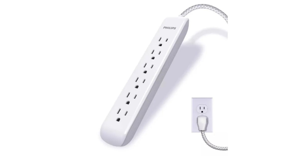 Target Philips 6-Outlet Surge Protector with 6ft Extension Cord