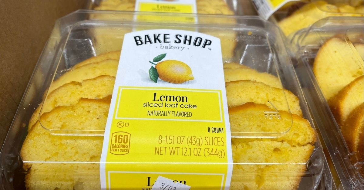 bake shop sliced lemon loaf cake