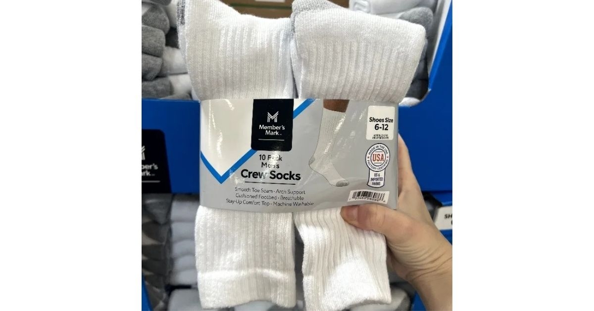 Sam's Club Members Mark Crew Socks 