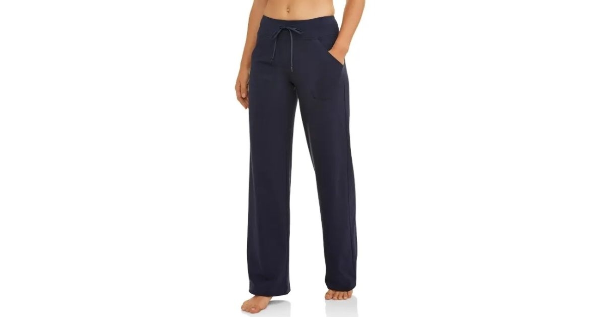 Athletic Works Women's Regular Dri-More Core Relaxed Fit Yoga Pants