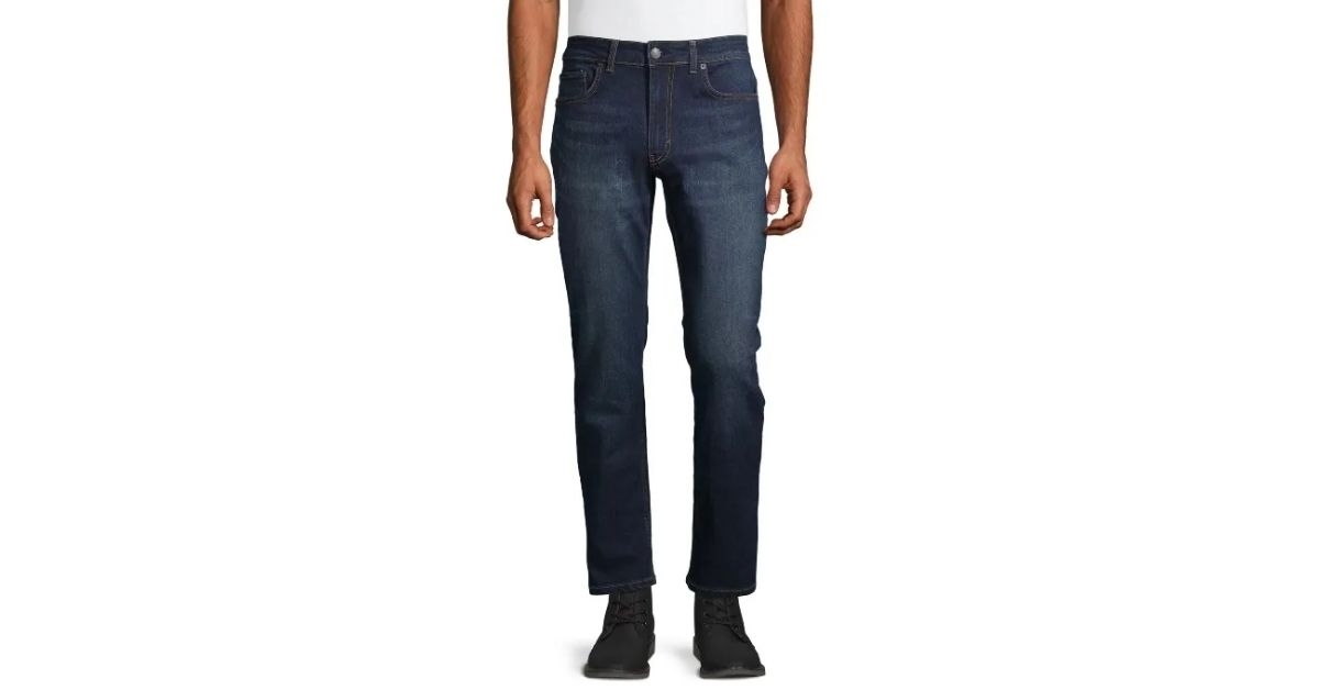 George Men's Cotton Fit Regular Jeans