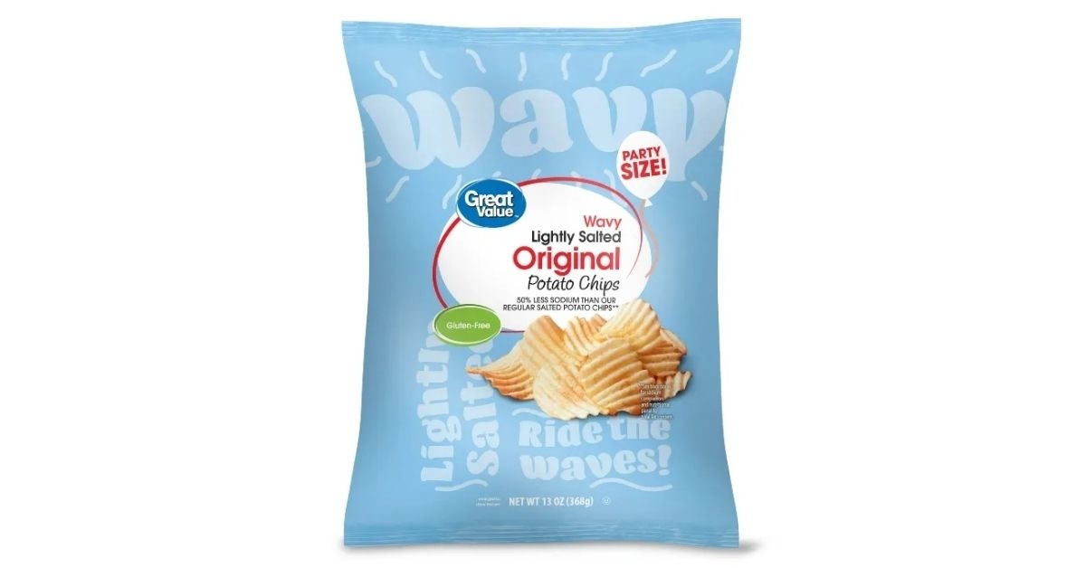 Great Value Wavy Lightly Salted Original Potato Chips