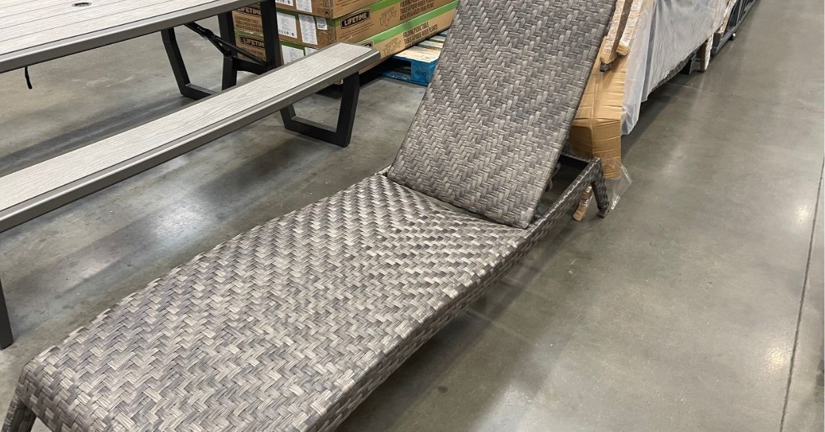 woven chaise lounge