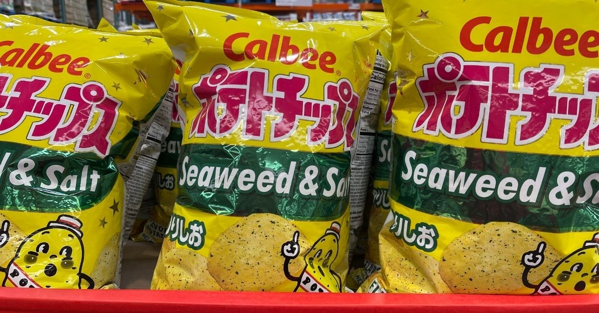 calbee seaweed and salt chips