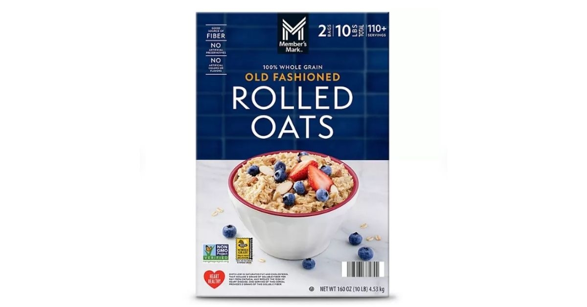 a box of rolled oats