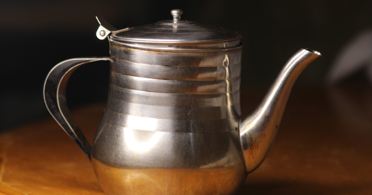 moroccan metal teapot