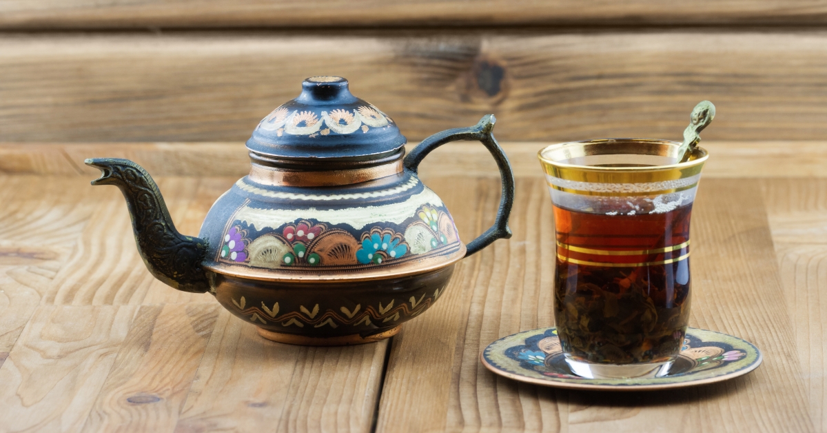 traditional turkish tea set
