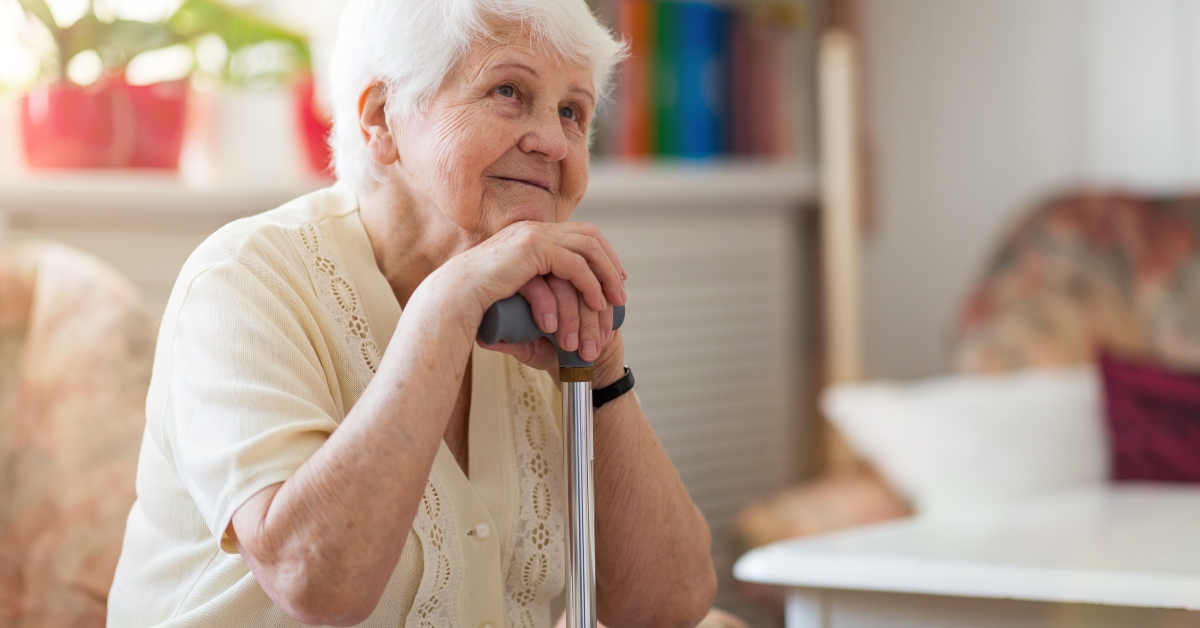 portrait of an elderly woman 