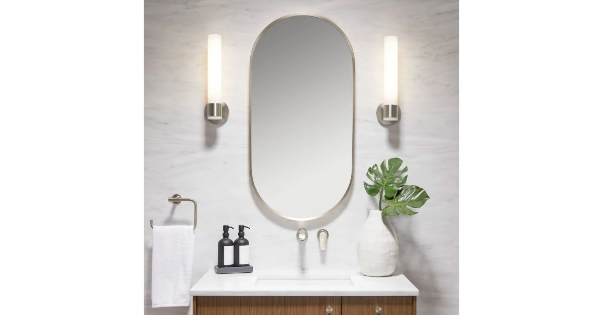 20x40 capsule framed mirror