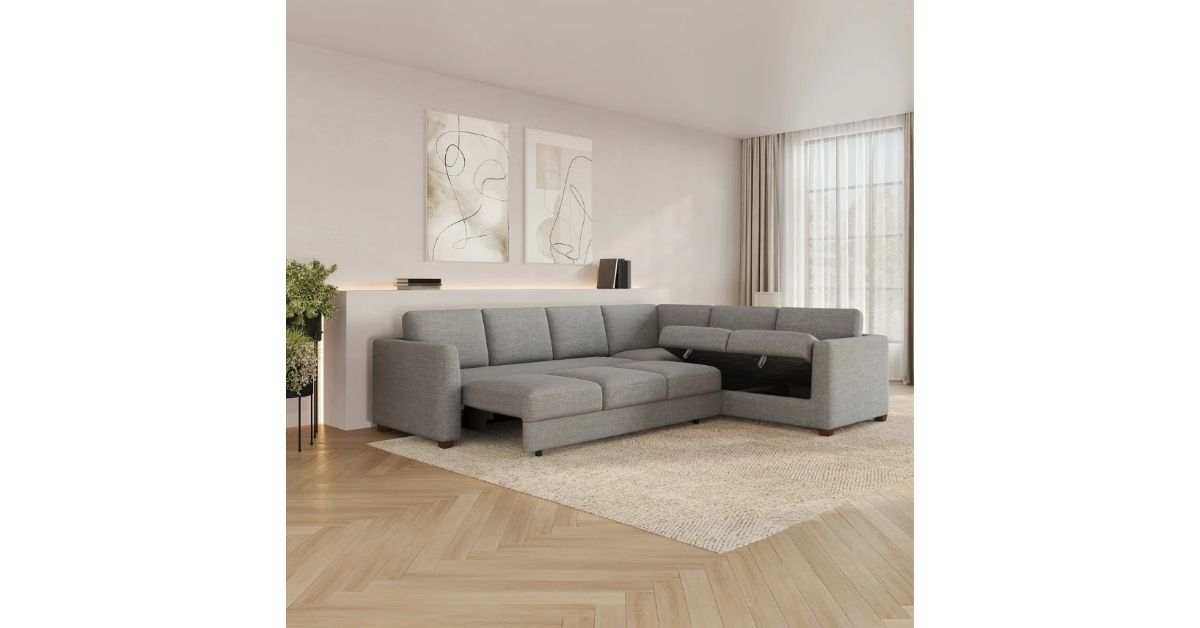 convertible sleeper sectional with storage