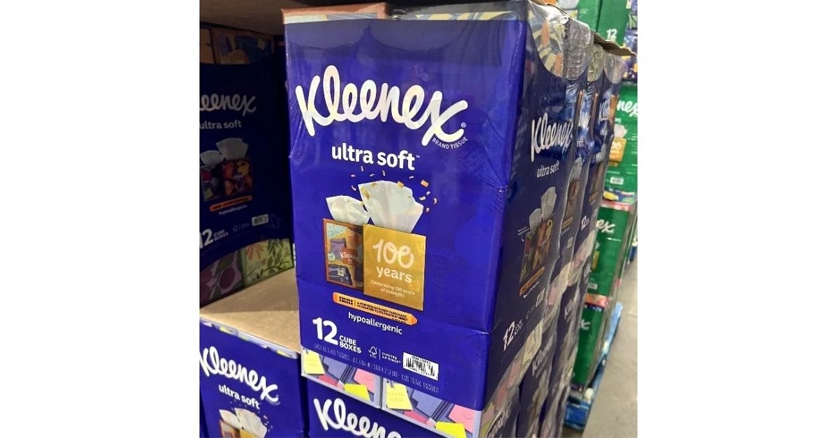 Kleenex Ultra-Soft 12-Pack Tissue Boxes