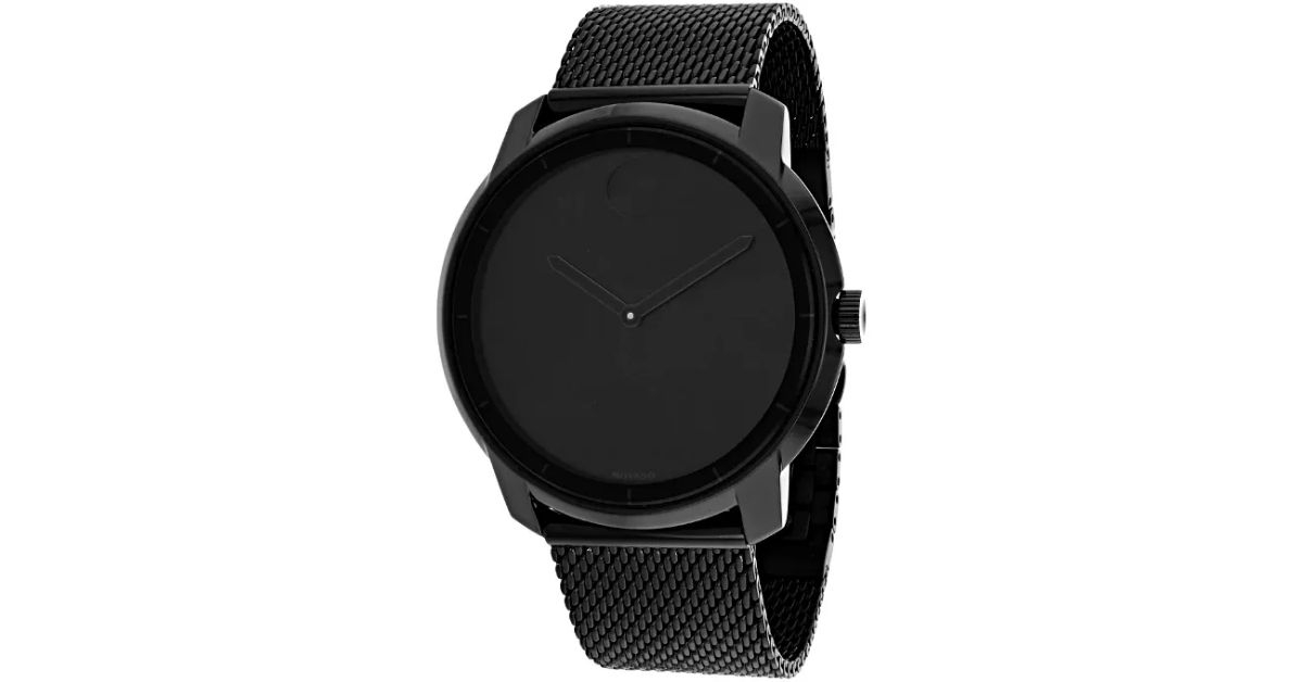 Movado Men's Bold Black Dial Watch