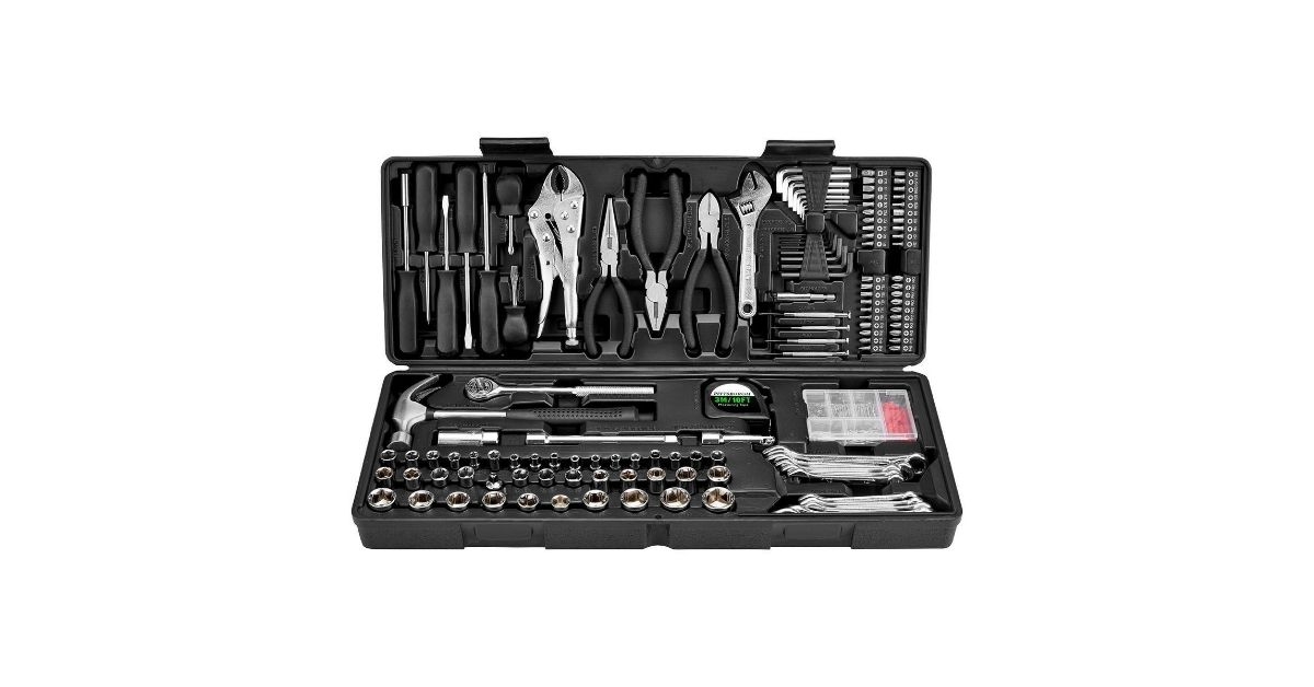 pittsburg 130 piece tool set with case