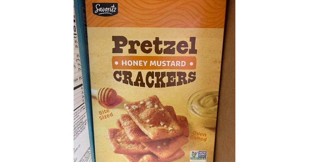 Aldi Savoritz Pretzel Honey Mustard Crackers 