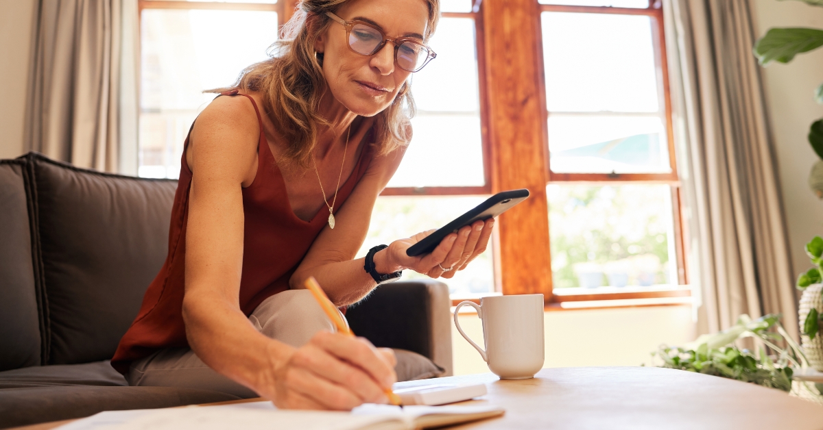 woman planning retirement
