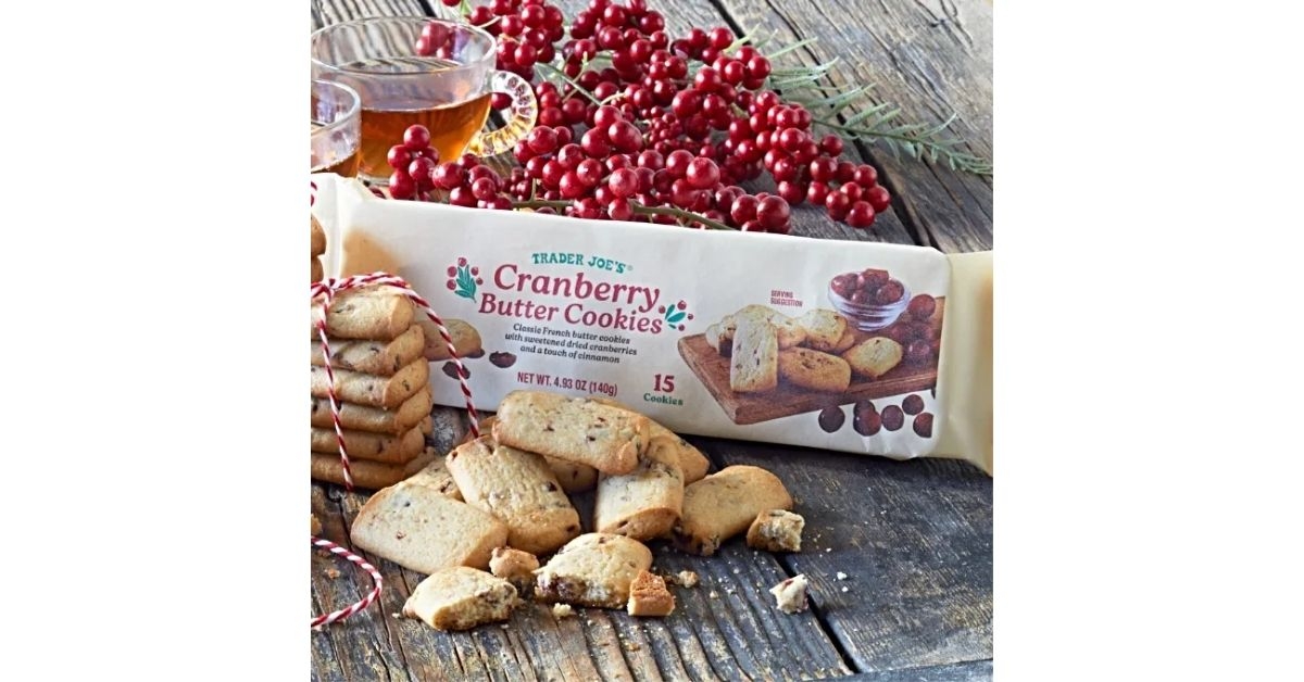 Cranberry butter cookies