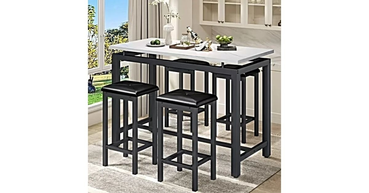 Segmart Counter Height Table Set of 5