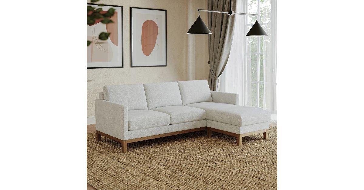 henredon murphy sofa with reversible chaise