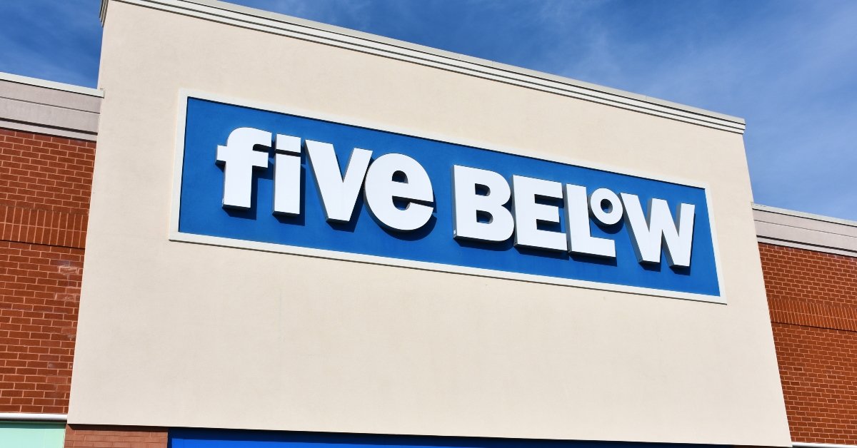 five below store sign
