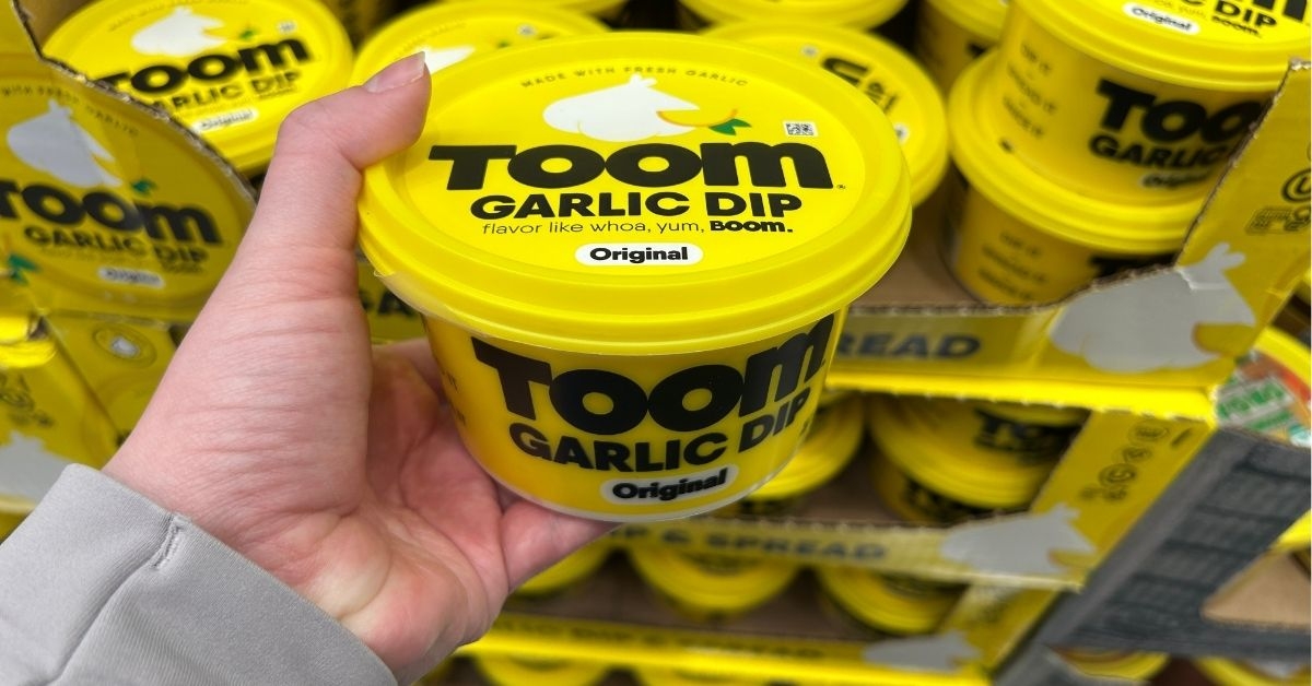 a small tub of garlic dip