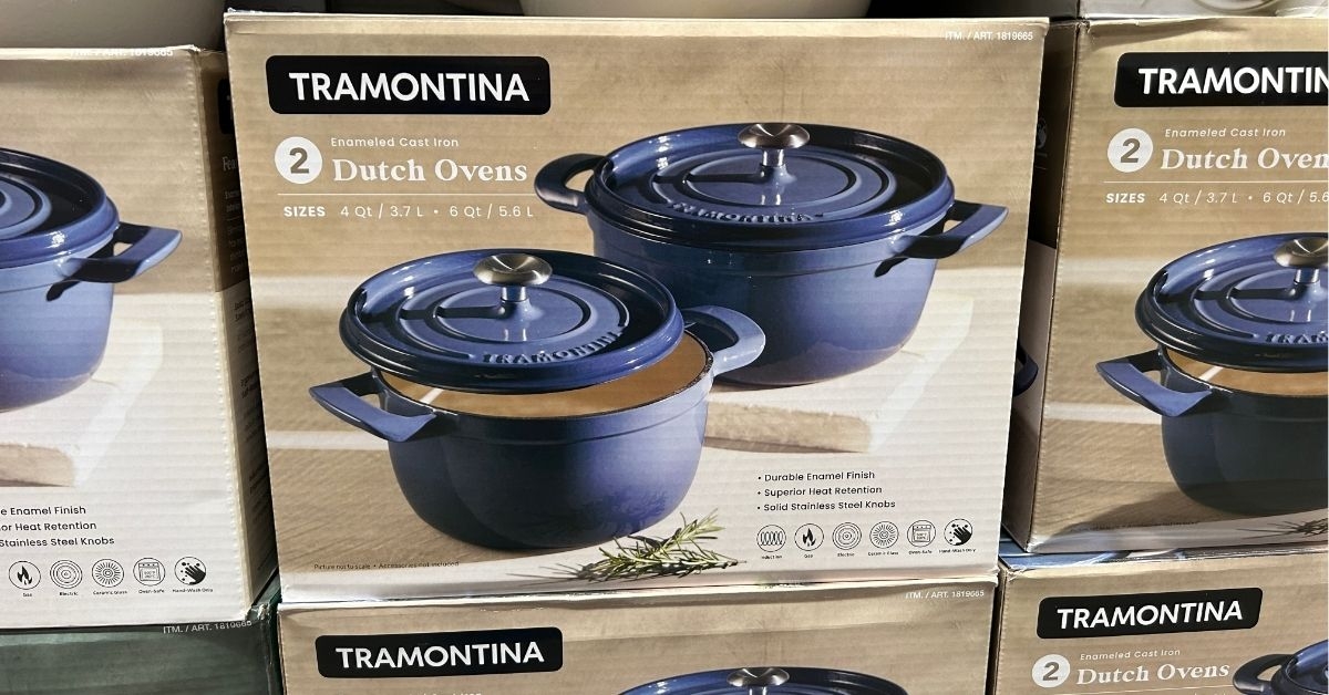 a box of Dutch Ovens