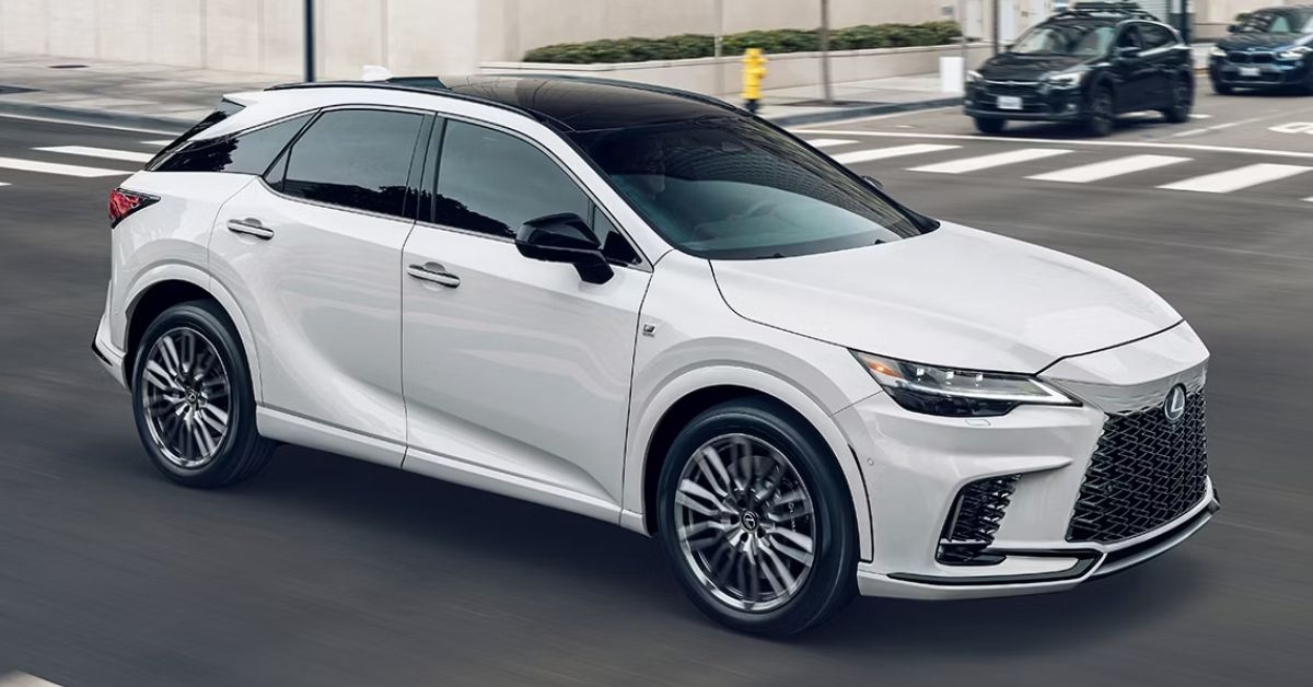 a white lexus rx