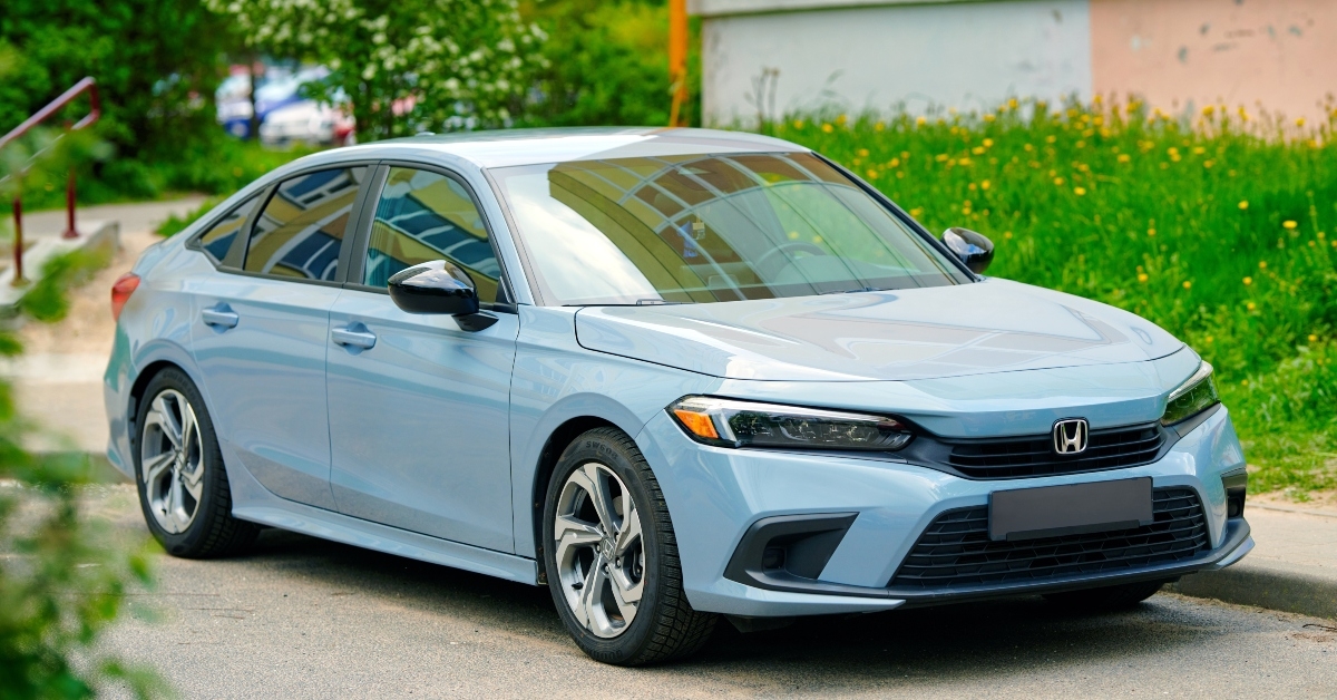 honda civic parked outside