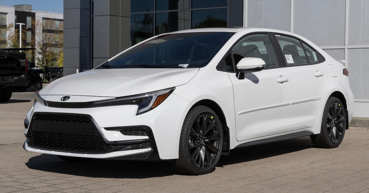 toyota corolla xse display