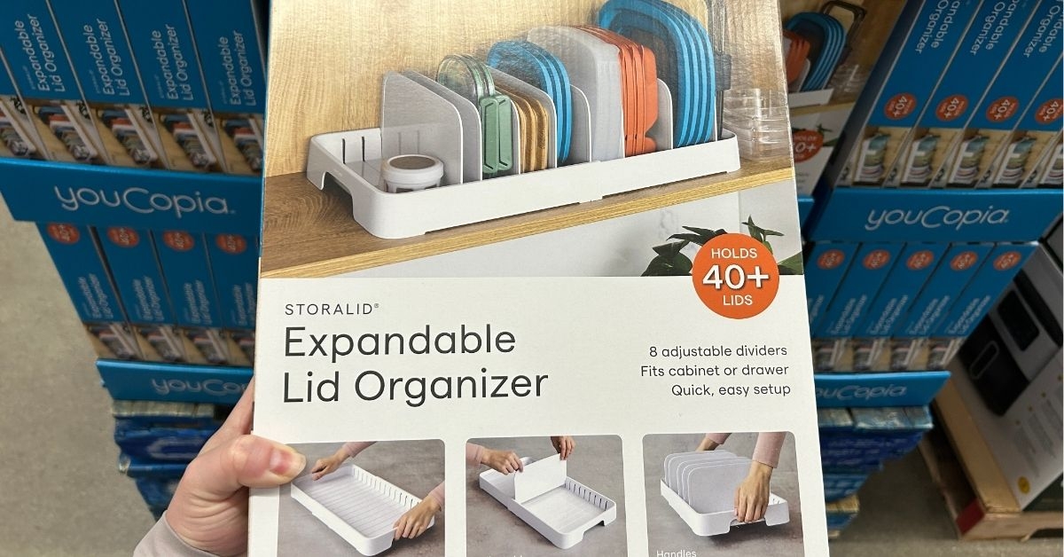 expandable lid organizer