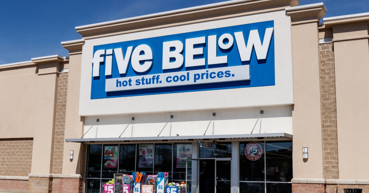 five below storefront 
