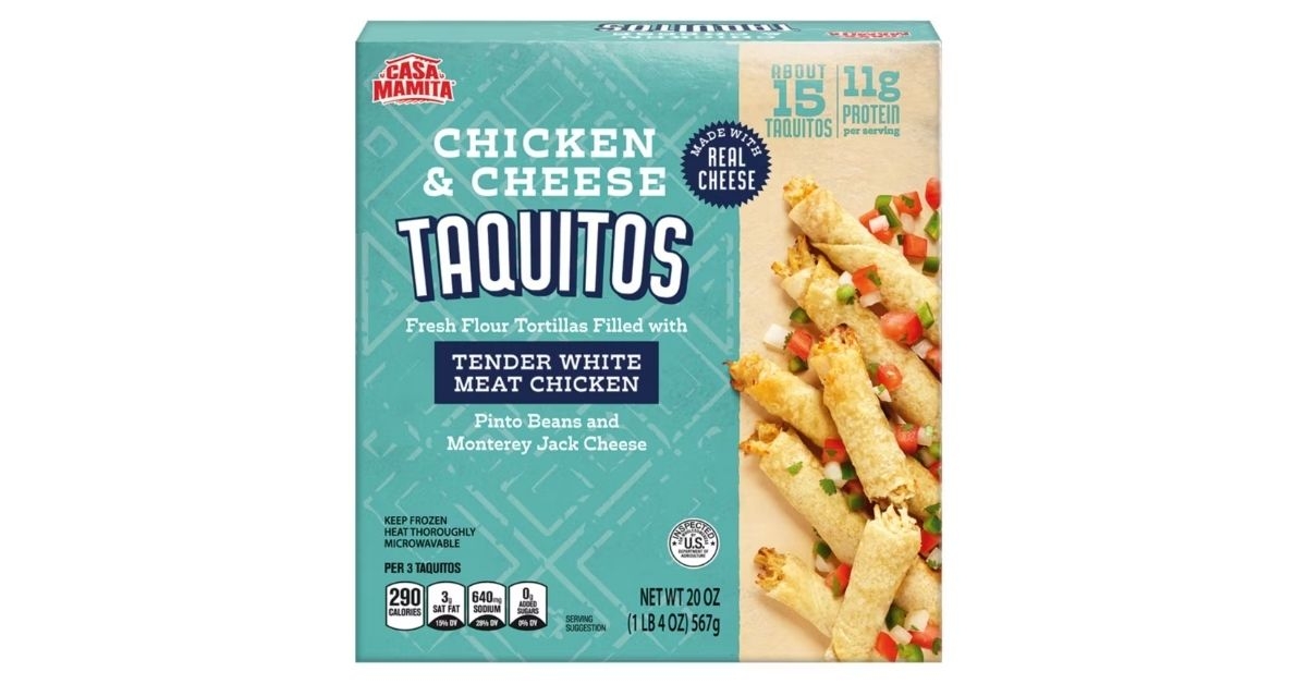 Casa Mamita Chicken and Cheese Taquitos 